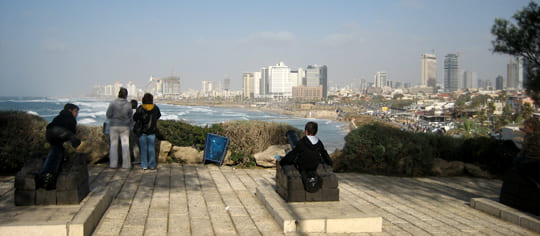 вид на Тель Авив из Яффо